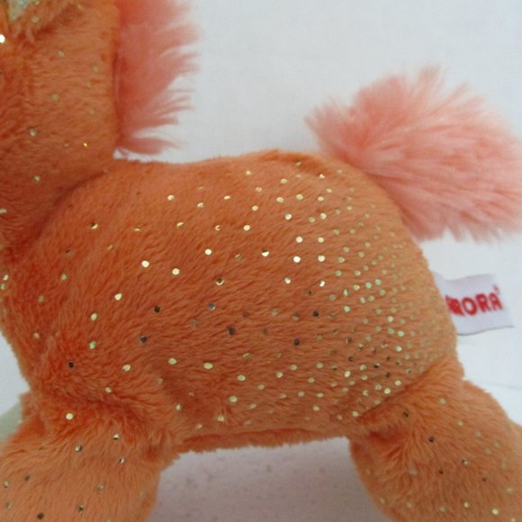 Aurora Orange with Sparkle Pony Beanie Plushy Toy 7.5” - Retired - Picture 5 of 12